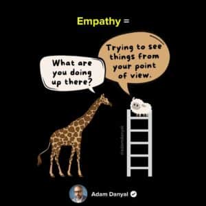 Empathy: What Are You Doing Up There?